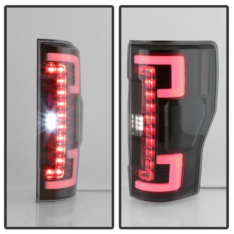 Spyder 17-18 Ford F-250 Super Duty (Excl LED Models) LED Tail Lights - Blk Smk (ALT-YD-FS17-LED-BSM)