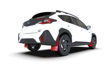 Rally Armor 24-25 Subaru Crosstrek Red UR Mud Flap White Logo