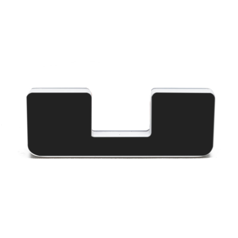 ORACLE Lighting Universal Illuminated LED Letter Badges - Matte Blk Surface Finish - U