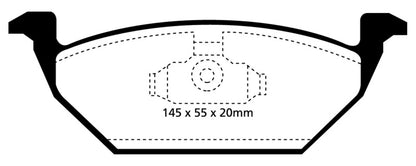 EBC 98-99 Volkswagen Beetle 2.0 Redstuff Front Brake Pads