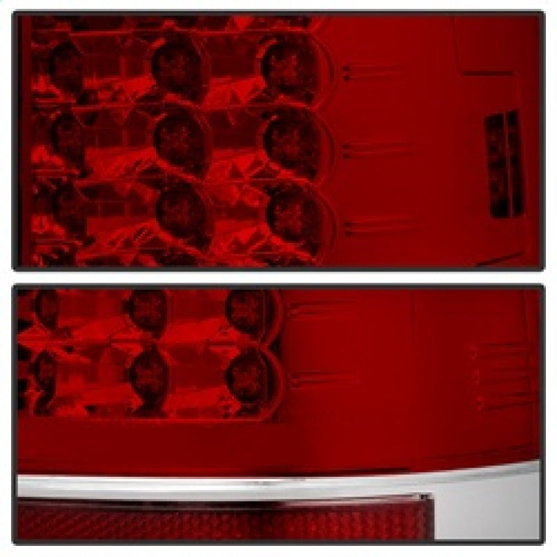 Spyder Ford Super Duty 08-15 Version 2 LED Tail Lights Red Clear ALT-YD-FS07-LED-G2-RC