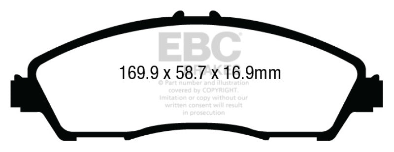 EBC 14+ Acura MDX 3.5 Greenstuff Front Brake Pads