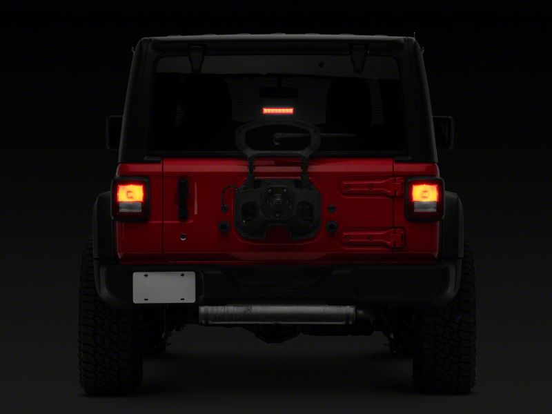 Raxiom 18-23 Jeep Wrangler JL Axial Series Hyper Flash LED Third Brake Light- Smoked