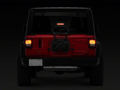 Raxiom 18-23 Jeep Wrangler JL Axial Series Hyper Flash LED Third Brake Light- Smoked