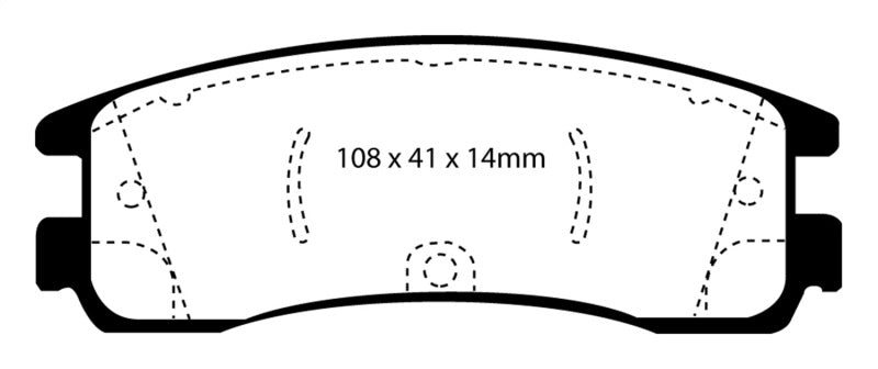 EBC 08-09 Buick Allure (Canada) 5.3 Redstuff Rear Brake Pads