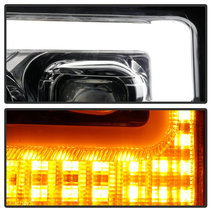 Spyder Ford F-250/F-350/F450 Super Duty 17-18 Projector Headlights Chrome PRO-YD-FS17-SBSEQ-C