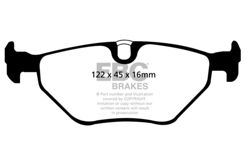 EBC 01-03 BMW 525i 2.5 (E39) Ultimax2 Rear Brake Pads