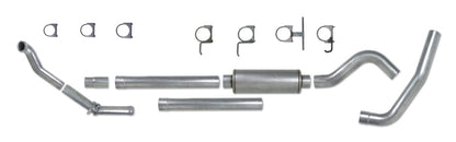 Diamond Eye KIT 4in Turbo Back Single AL: 94-97 FORD 7.3L F250/F350 PWRSTROKE NFS W/ CARB EQUIV STDS