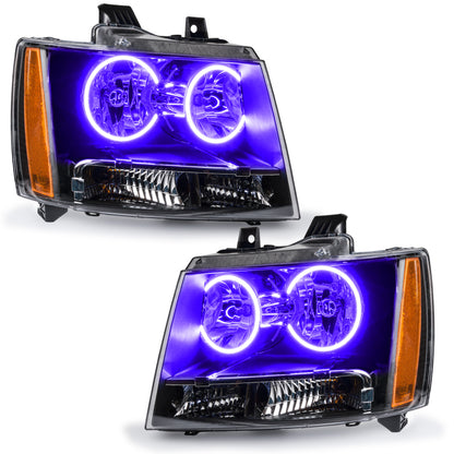 Oracle 07-13 Chevrolet Avalanche Pre-Assembled SMD Headlights - UV/Purple
