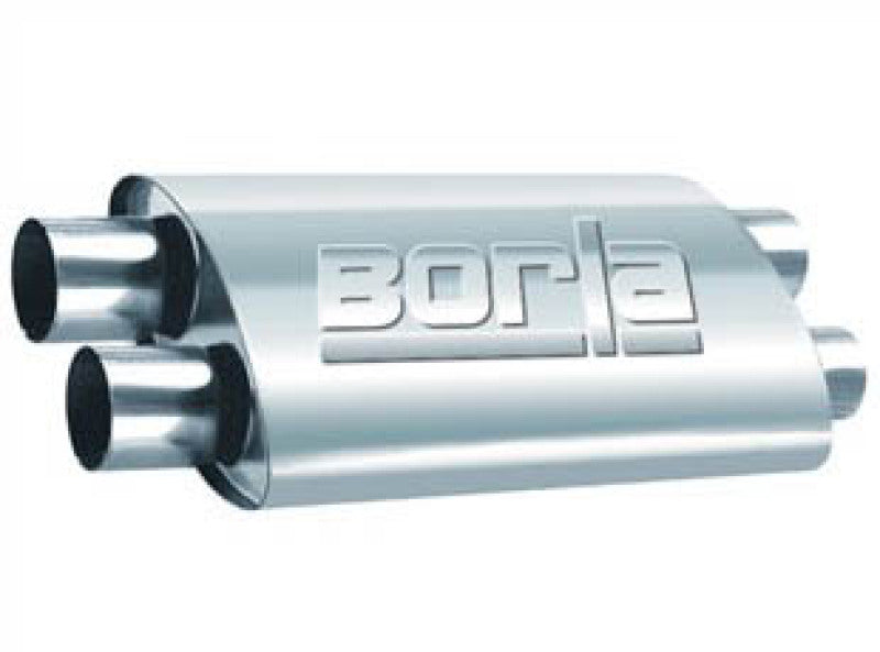 Borla 2.50in Dual In/Out 19in x 9.5in x 4in PRO-XS Muffler