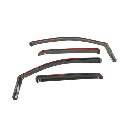 Westin 2005-2010 Dodge/Mitsubishi Dakota Wade In-Channel Wind Deflector 4pc - Smoke