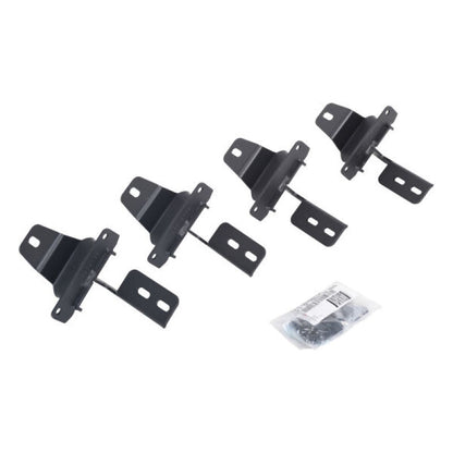 Go Rhino 18-22 Jeep Wrangler JL 2DR Mounting Brackets (V-Series V3/RB10 Slim/RB20 Slim) - Tex. Blk