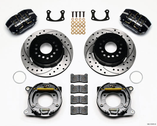 Wilwood Dynapro Lug Mount P/S Park Brake Kit Drilled New Big Ford 2.50in Offset