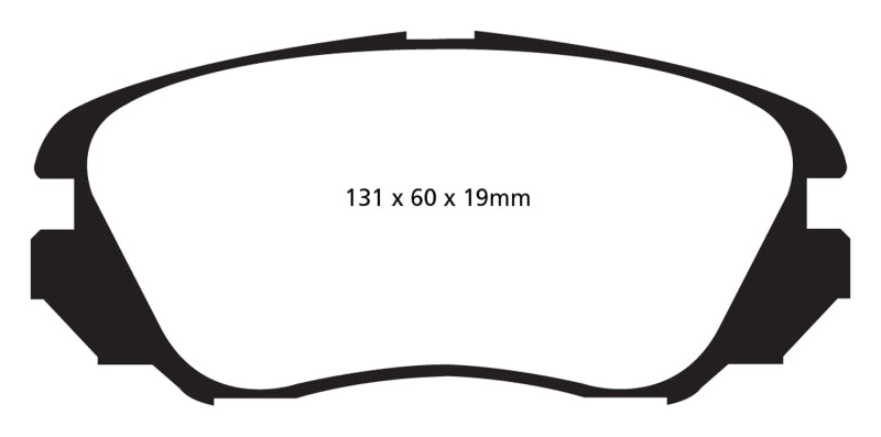 EBC 10+ Buick Allure (Canada) 3.0 Greenstuff Front Brake Pads