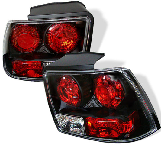Spyder Ford Mustang 99-04 (will not fit the Cobra model)Euro Style Tail Lights Black ALT-YD-FM99-BK