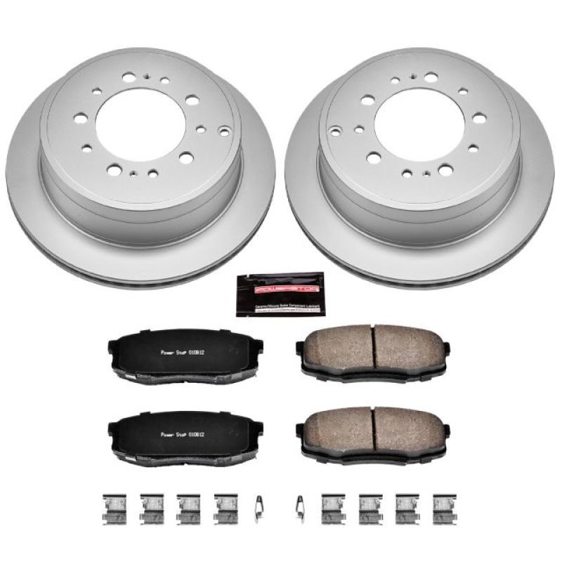 Power Stop 08-11 Lexus LX570 Rear Z17 Evolution Geomet Coated Brake Kit