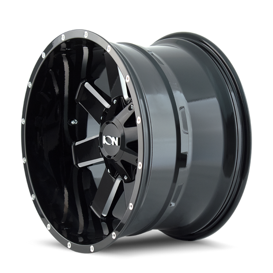 ION Type 141 20x10 / 8x180 BP / -19mm Offset / 124.1mm Hub Gloss Black Milled Wheel