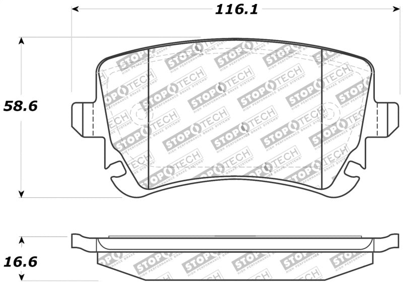 StopTech Performance 07-09 Audi RS4 Rear Pads