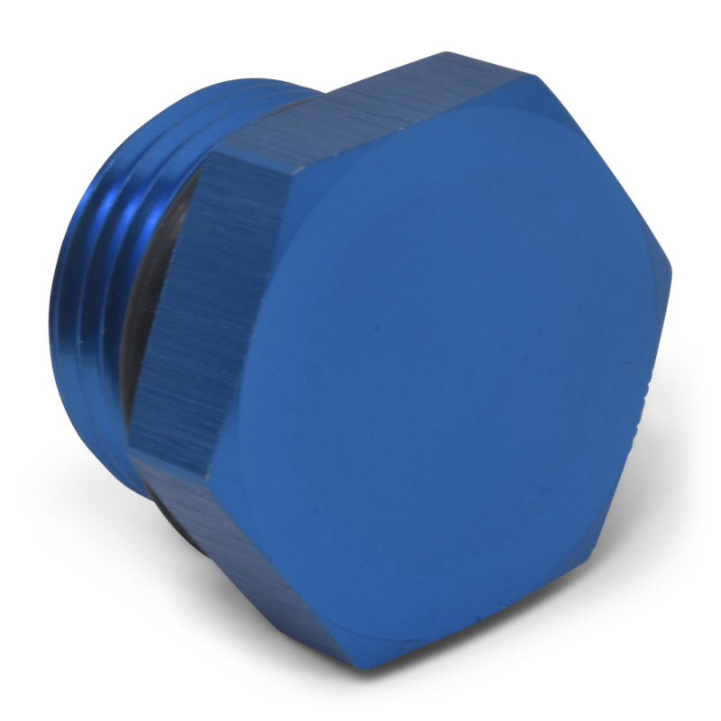 Russell Performance -12 AN Straight Thread Plug (Blue)