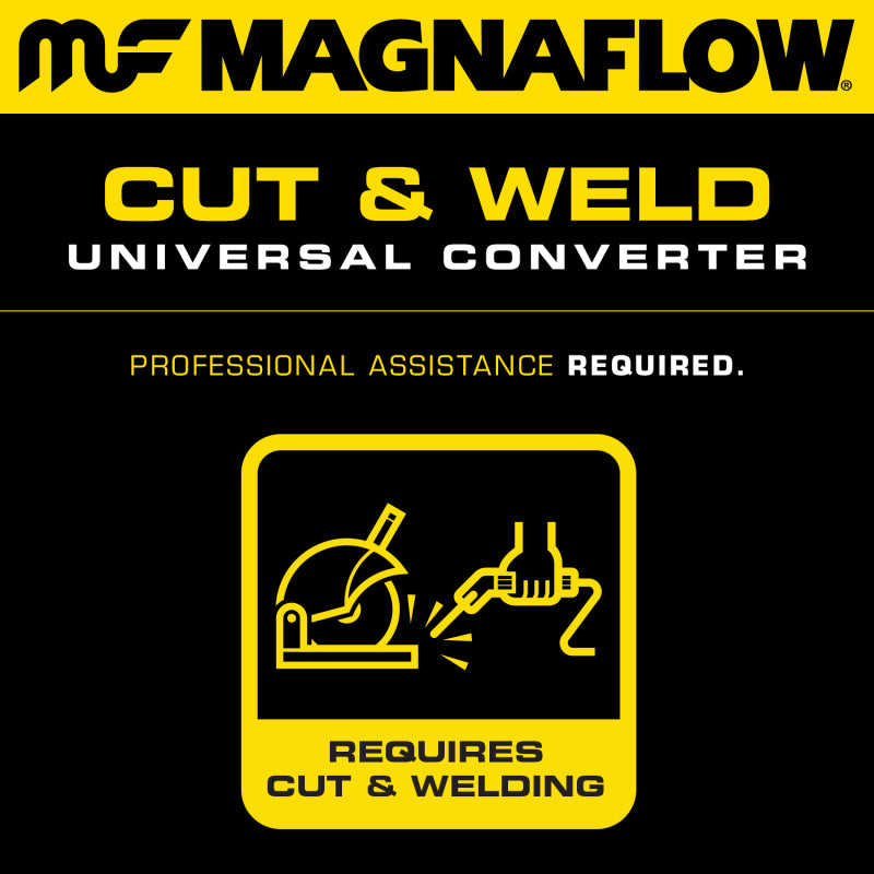 Magnaflow Premium High Flow Metallic Converter 4in OD - 3in In / 3in Out