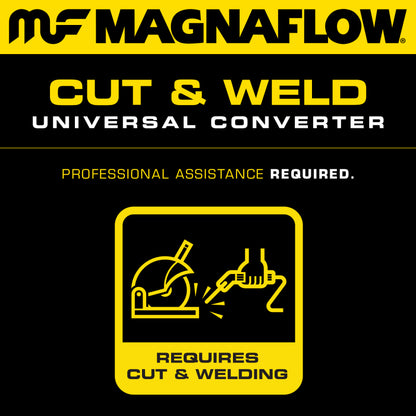 Magnaflow Premium High Flow Metallic Converter 5in OD - 3.5in In / 3.5in Out