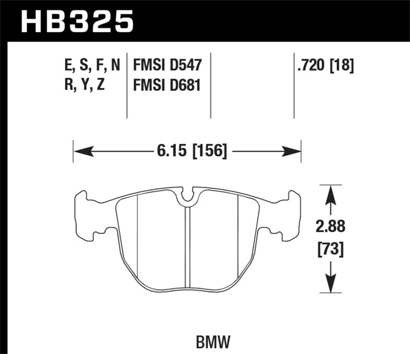 Hawk HP+ Street Brake Pads