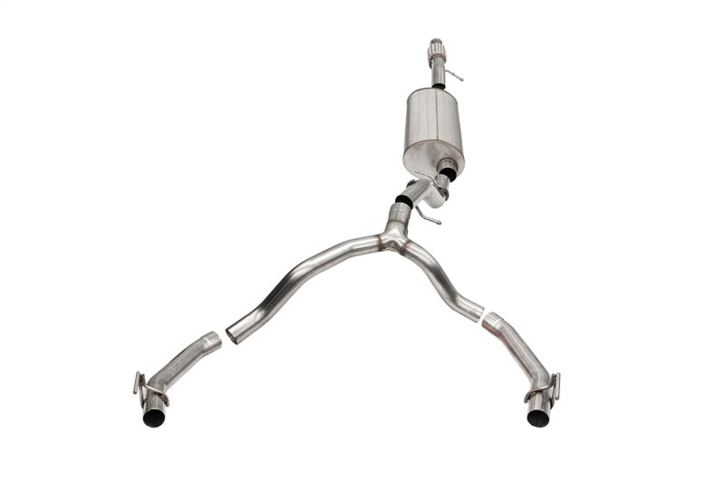 Corsa 21-23 Cadillac Escalade 6.2L Dual Rear 3.5/2.75in Sport Cat-Back Exhaust Uses FactoryBezels