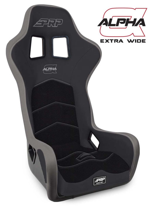 PRP Alpha Composite Seat/Extra Wide- Black/Grey