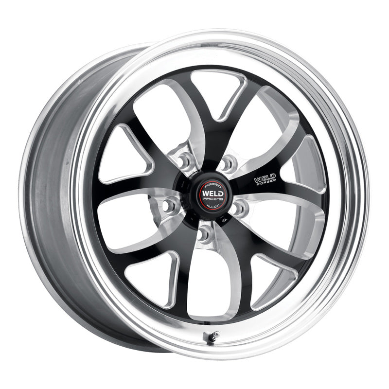 Weld S76 15x10.33 / 5x4.75 BP / 5.5in. BS Black Wheel (Low Pad) - Non-Beadlock