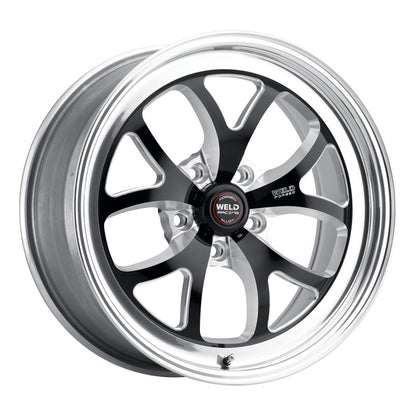 Weld S76 15x9.33 / 5x4.75 BP / 4.5in. BS Black Wheel (Low Pad) - Non-Beadlock