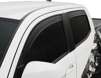 AVS 16-18 Toyota Tacoma Double Cab Ventvisor In-Channel Window Deflectors 4pc - Matte Black