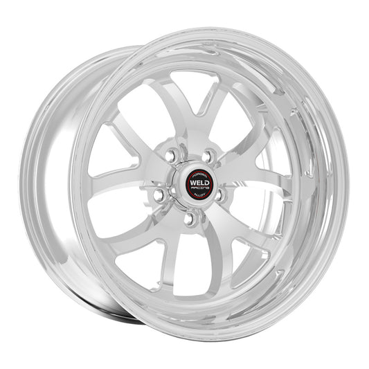 Weld S76 18x10 / 5x115mm BP / 6.6in. BS Polished Wheel (High Pad) - Non-Beadlock