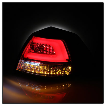 Spyder Pontiac G8 08-09 Version 2 Light Bar LED Tail Lights - Red Clear- ALT-YD-PG808V2-LB-RC