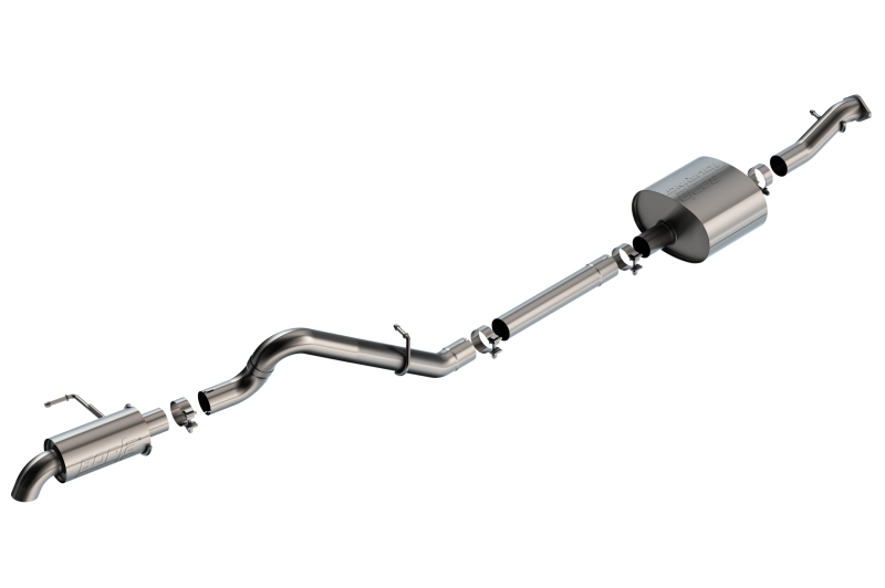 Borla 21-22 Ford Bronco 2.7L 2DR/4DR T-304 Stainless Steel Cat-Back Touring Exhaust - Brushed