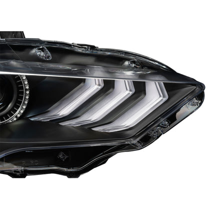 Oracle Lighting 18-23 Ford Mustang Dynamic ColorSHIFT LED Headlights - Black Series SEE WARRANTY