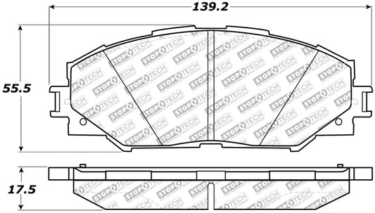 StopTech Street Select Brake Pads - Front