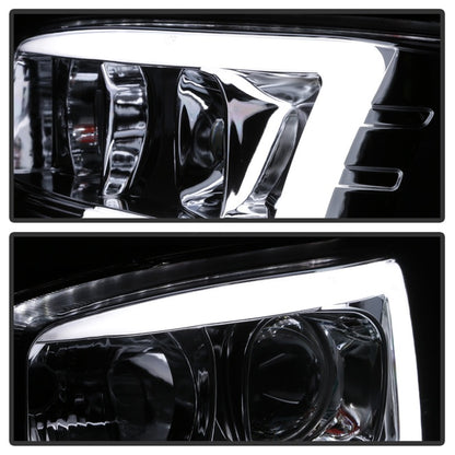 Spyder GMC Sierra 1500/2500/3500 99-06 V2 Projector Headlights - DRL - Chrome PRO-YD-CDE00V2-LB-C