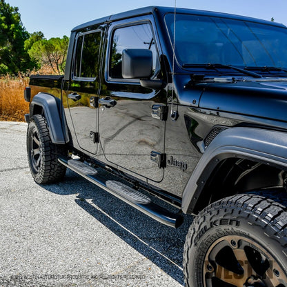 Westin 2020 Jeep Gladiator PRO TRAXX 5 WTW Oval Nerf Step Bars - Black