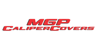 MGP 4 Caliper Covers Engraved Front & Rear MGP Red Finish Silver Char 2018 Subaru Impreza