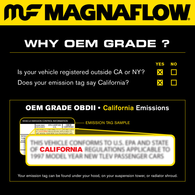 MagnaFlow Conv Universal 2.25 inch with single O2 OEM