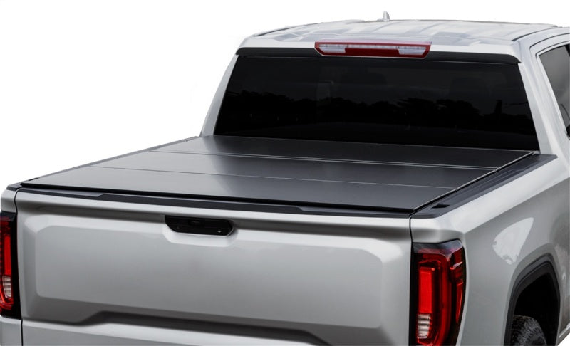 Access LOMAX Tri-Fold Cover 07-19 Toyota Tundra - 5ft 6in Bed (w/ Deck Rail) - Matte Black