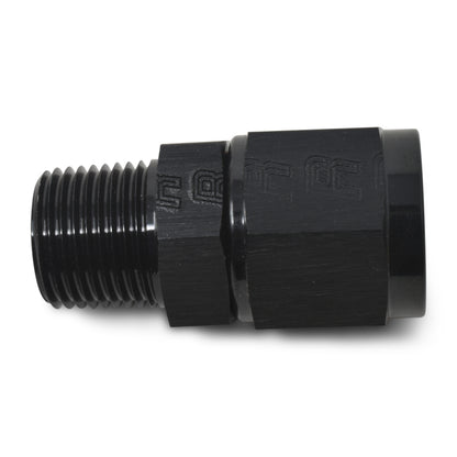 Russell Performance -4 AN Straight Female to 1/8in Male NPT Fitting (Black)