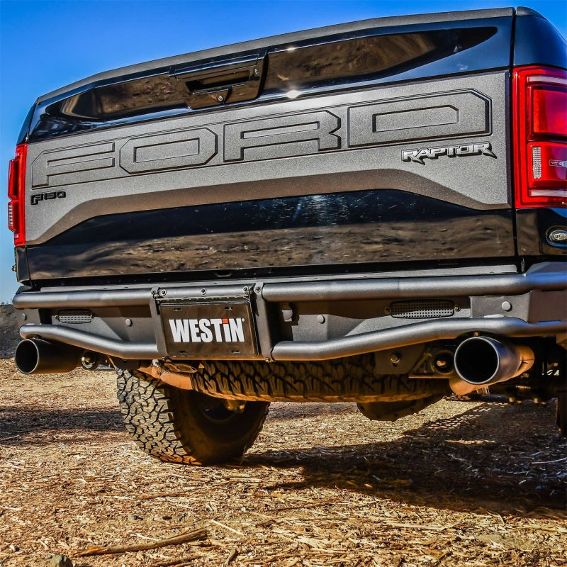 Westin 17-20 Ford F-150 Raptor Outlaw Rear Bumper - Tex. Blk