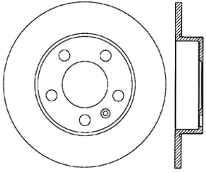 StopTech 98-11 Volkswagen Beetle Sport Slotted & Drilled Rear Right Cryo Rotor