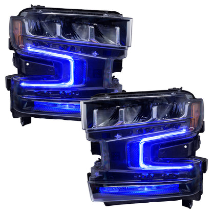 Oracle 19-21 Chevy Silverado 1500 RGB+W Headlight DRL Kit - ColorSHIFT w/ BC1 Controller