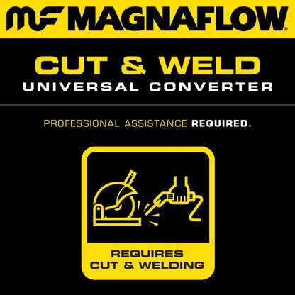 MagnaFlow Conv Universal-Fit 2.25in Inlet/Outlet Center/Center Oval 12in Body/7in Width