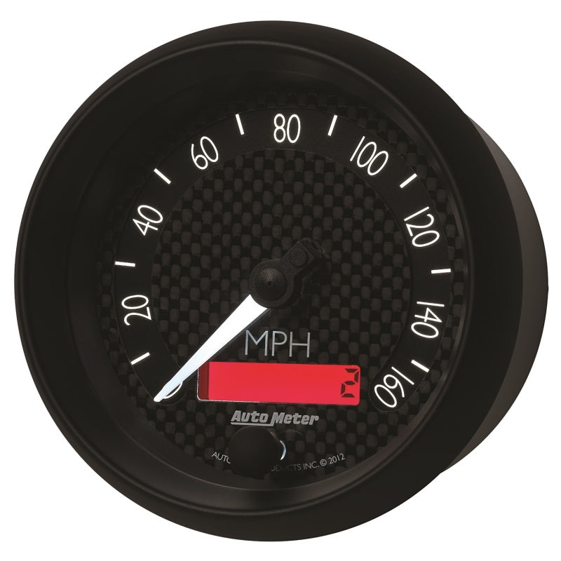 Autometer GT Series 3-3/8in In Dash 0-160 MPH Electronic Programmable Speedometer