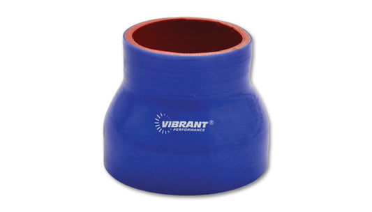 Vibrant - 4 Ply Reducer Coupler 3in ID x 2.5in ID x 4.5n Long - Blue