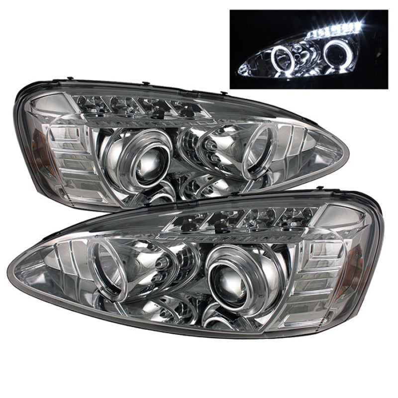 Spyder Pontiac Grand Prix 04-08 Projector Headlights LED Halo LED Chrm PRO-YD-PGP04-HL-C