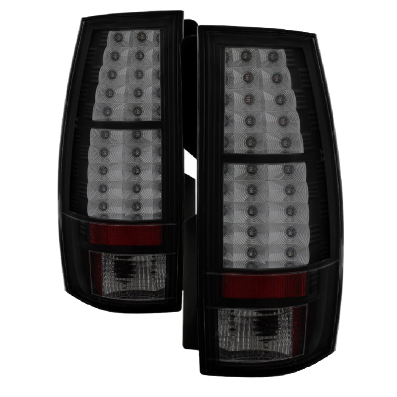 Spyder Chevy Suburban/GMC Yukon/Yukon Denali 07-14 LED Tail Lights Blk Smke ALT-YD-CSUB07-LED-BSM